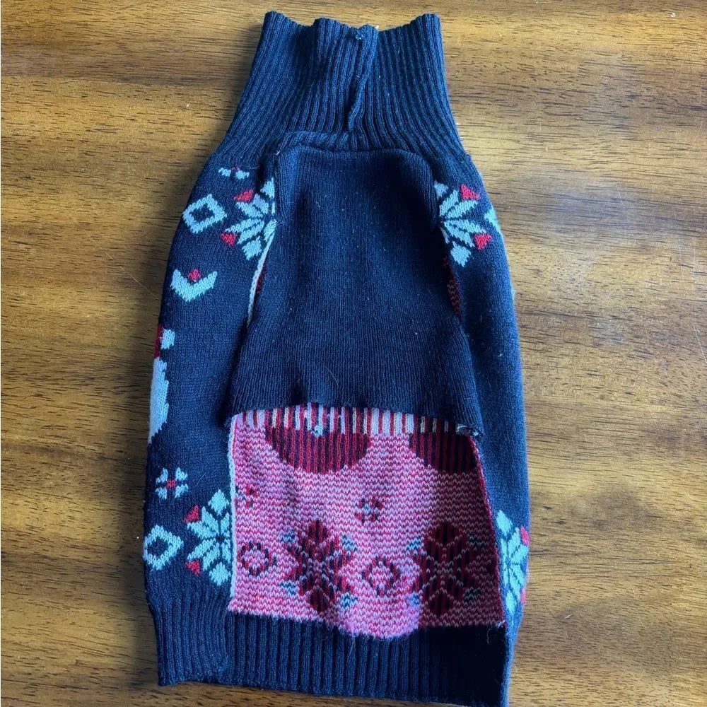 Festive Santa Patterned dog Sweater